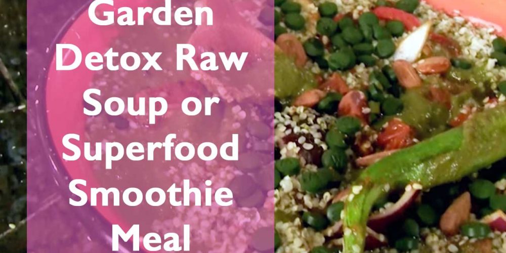 Garden Detox Raw Soup or Superfood Smoothie Meal