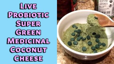 Live Probiotic Super Green Medicinal Coconut Cheese