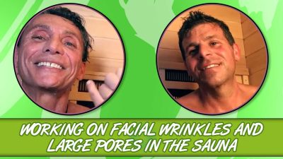 Working On Facial Wrinkles And Large Pores In The Sauna
