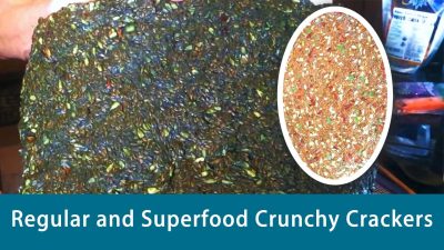 Regular and Superfood Crunchy Crackers